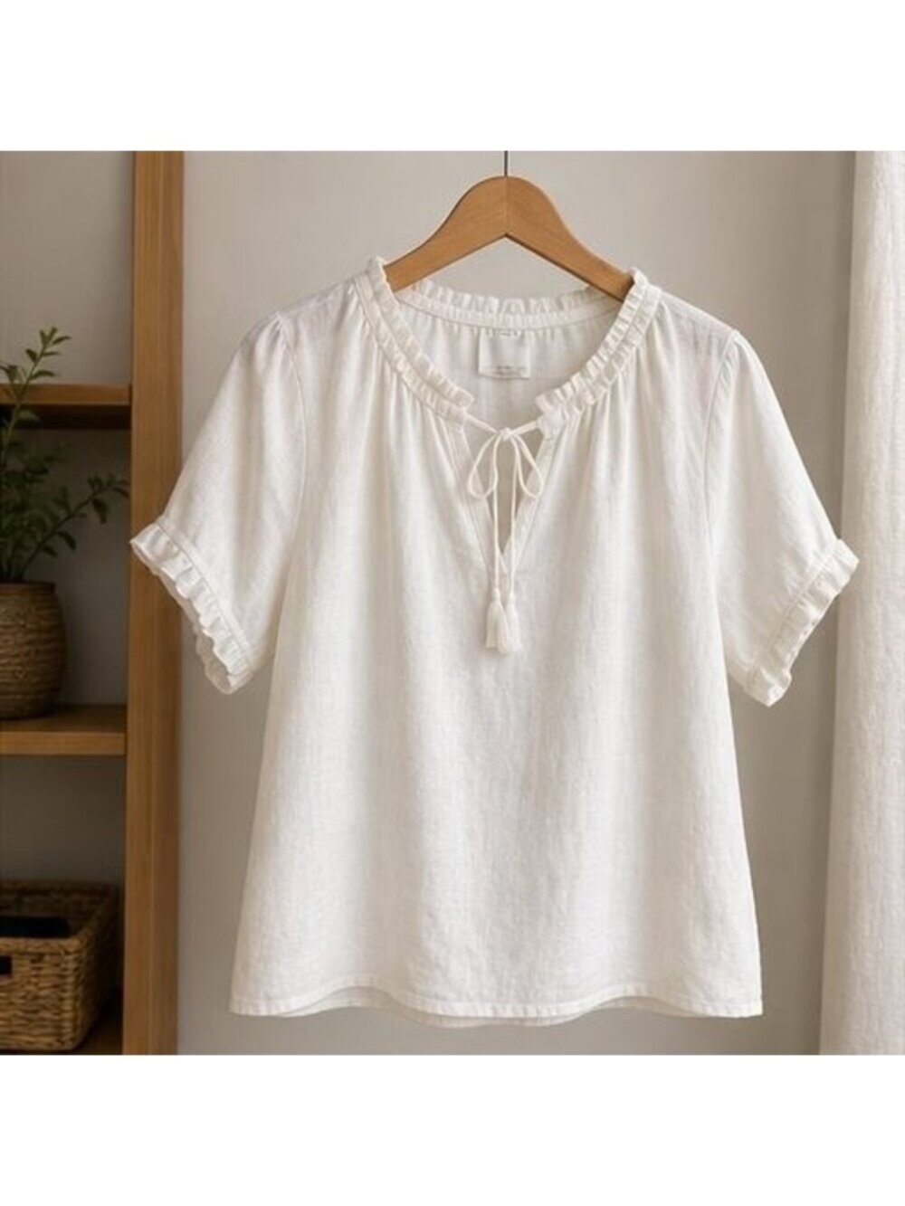 Ivory Smocked Top
